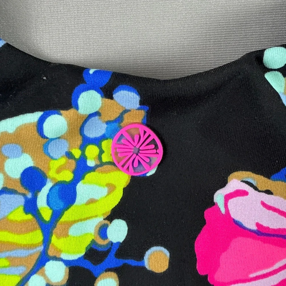 Lilly Pulitzer San Remo Luxletic Floral Skort & Sport Bra Top Set Women's Large
